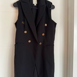 Joie Black Blazer with Gold Accents